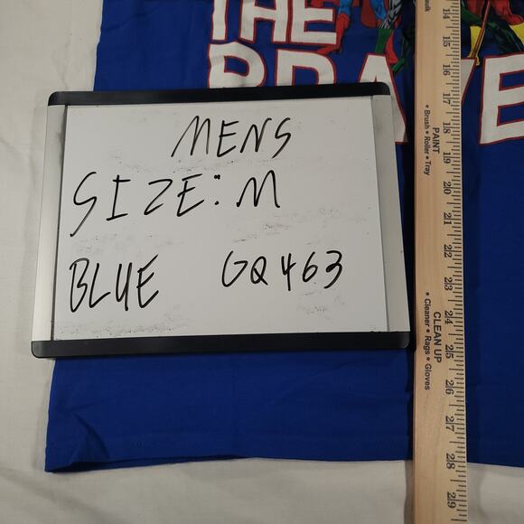 DC Super Heros Short Sleeve Graphic Crew Neck T Shirt Mens Size Medium M Blue - Picture 7 of 9